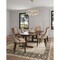 Manhattan Comfort Fifth Avenue Faux Leather and Velvet Dining Chair (Set of Two) in Tan and Walnut DC008-TN - alternate 4